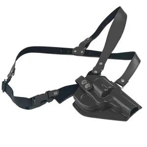 Genuine Leather Single Shoulder Chest Holster for 10mm Revolvers| Western Cowboy Style| Fits ZP-5 & Compact Revolvers