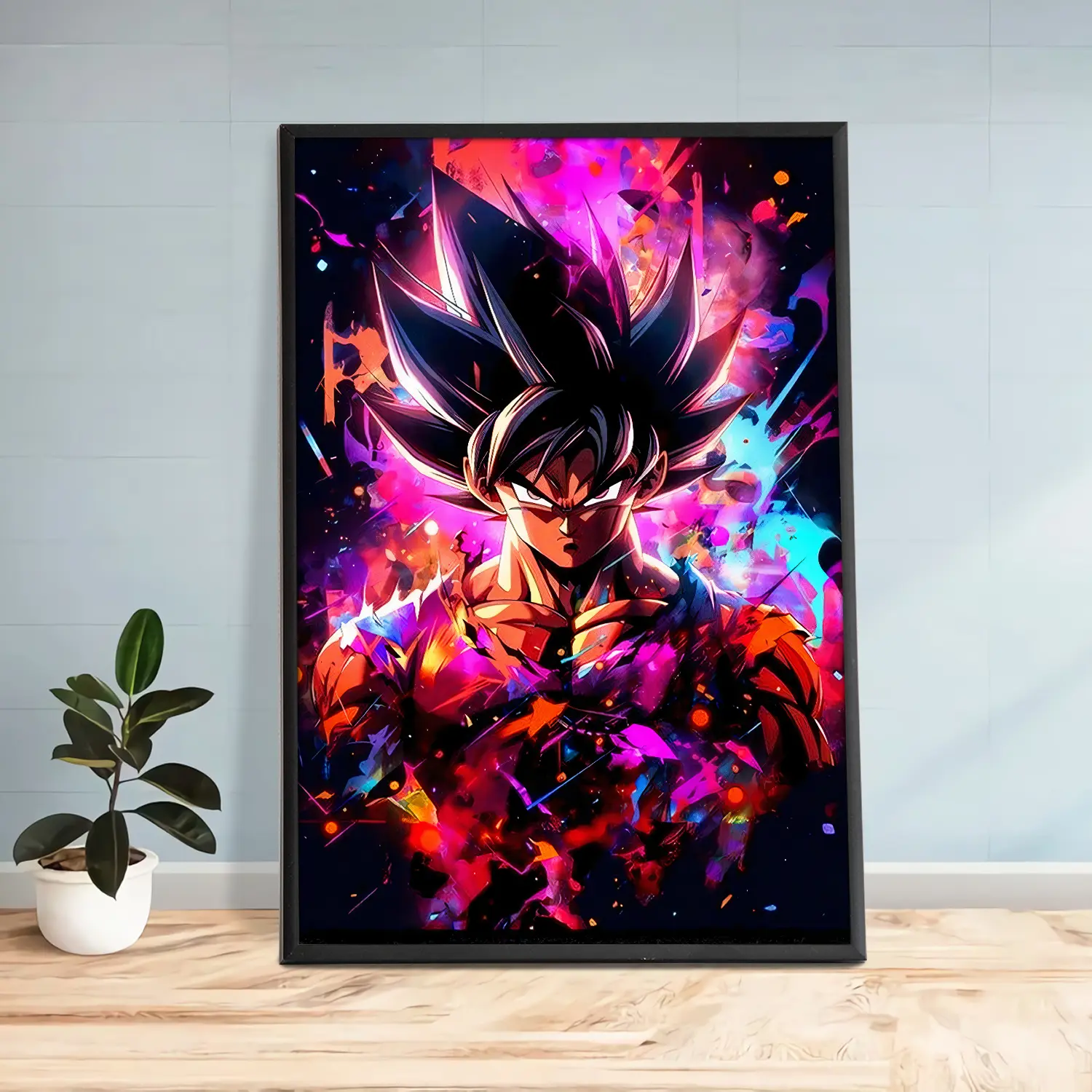Galactic Battle Anime – Metal Wall Art Unframed