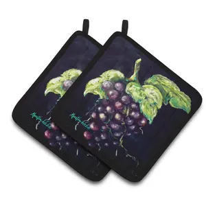 Carolines Treasures  Welchs Grapes Pair of Pot Holders