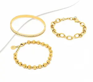 Steel by Diamonique Bangle & Bracelets Set