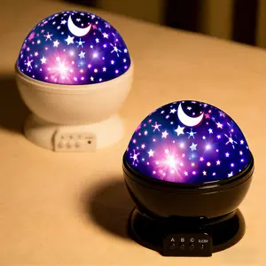 2 Pack Star Projector Night Light - Rotating Star Sky Lamp, 17 Color Modes, Best Value Bulk Deal for Bedroom Decor & Sleep Aid