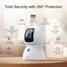 CINMOORE 2.5K Security Camera Indoor, Non-Subscription AI Person/Pet/Cry Detection, 4MP Pet/Dog/Cat Camera with Phone App, Pan Tilt 2.4GHz WiFi Cameras for Home Security, IR Night Vision, Full Duplex 2-Way Audio, Motion Sensor