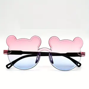 Bear Shape Sunglasses - In Multi shades with Plastic Frame