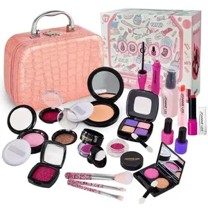 Makeup Toy Set, 21pcs/set Simulation Cosmetic Toy, Fun Pretend Play Makeup Toys for Girls, Birthday Gift for Girls, Kids Vanity