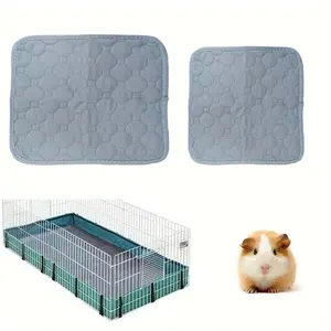 Guinea Pig Cage Pad, Washable Reusable Non-Slip Guinea Pig Bedding, Quick Super Absorbent Mat for Small Animals, Rabbits, Hamsters, Mice