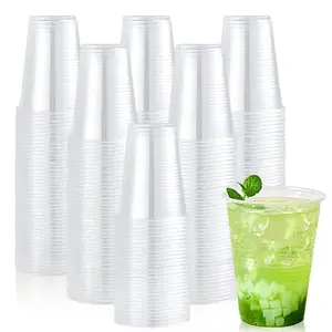 50/100PCS Disposable Clear Plastic Cup Outdoor Picnic Plastic Cup Drinking Cup for Parties Birthdays Weddings Camping Utensils
