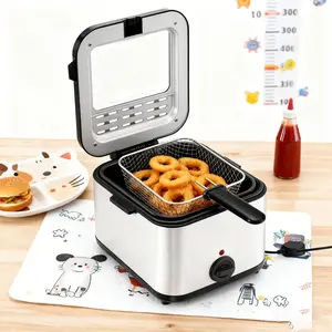 Stainless Steel Deep Fryer For French Fries Fried Chicken With Basket And Temperature Control home essentials