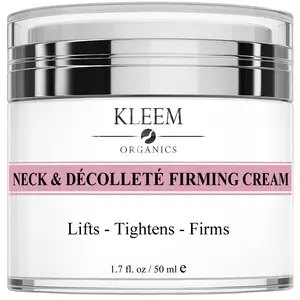 Kleem Organics Neck & Décolleté Firming Cream, For All Skin Types, 1.7 fl oz (50 ml)