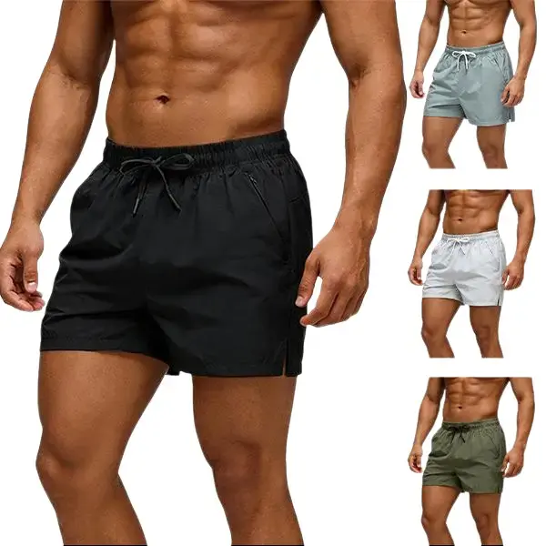 Men's Quick-Dry Athletic Shorts with 6-inch Inseam, Comfortable Gym & Training Bottoms with Secure Zipper Pockets, Outdoor Sports Shorts, Lightweight Shorts