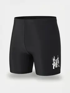 Men's Compression Swim Shorts Quick Dry Stretch Athletic Swim Trunks Tight Fit Swimming Shorts for Men Training Surfing Beach Sports Swimwear Lightweight Breathable Elastic Waist Men's Swim Pants Gym Pool Swim Shorts Summer Beachwear