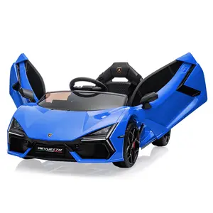 GARVEE 12V Licensed Lamborghini Revuelto Electric Ride On Car for Ages 37+ Months, Battery Powered Sports Car Toy with Remote Control, Bluetooth, Headlight, Music, Blue