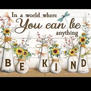 Diamond Art Set BE KIND 12x16