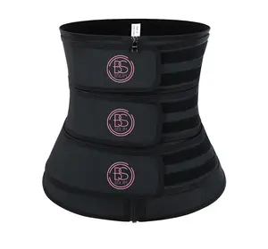Belle's Secret 3 Band Waist Trainer - Black, Adjustable Straps, Suitable for Women, Shapewear & Womenswear Use