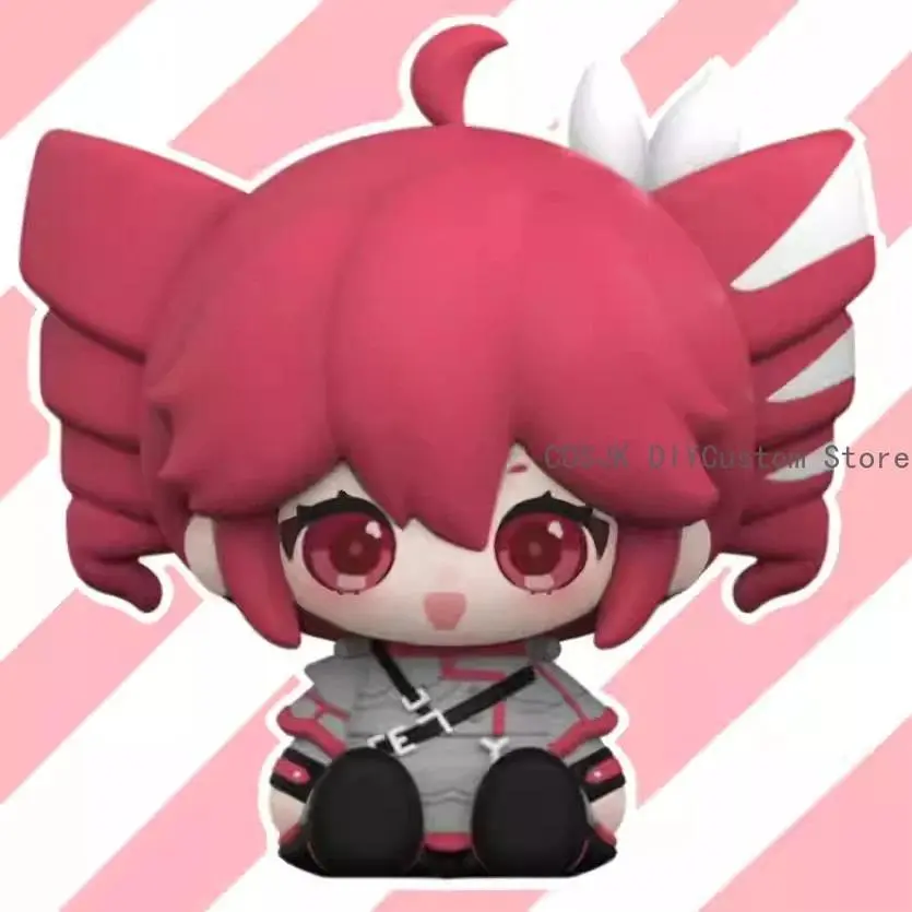 Cute Kasane Teto Anime PVC Sitting Posture Mini Ornament Cartoon Characters Figurine Action Figure Collection Birthday Gift 62mm