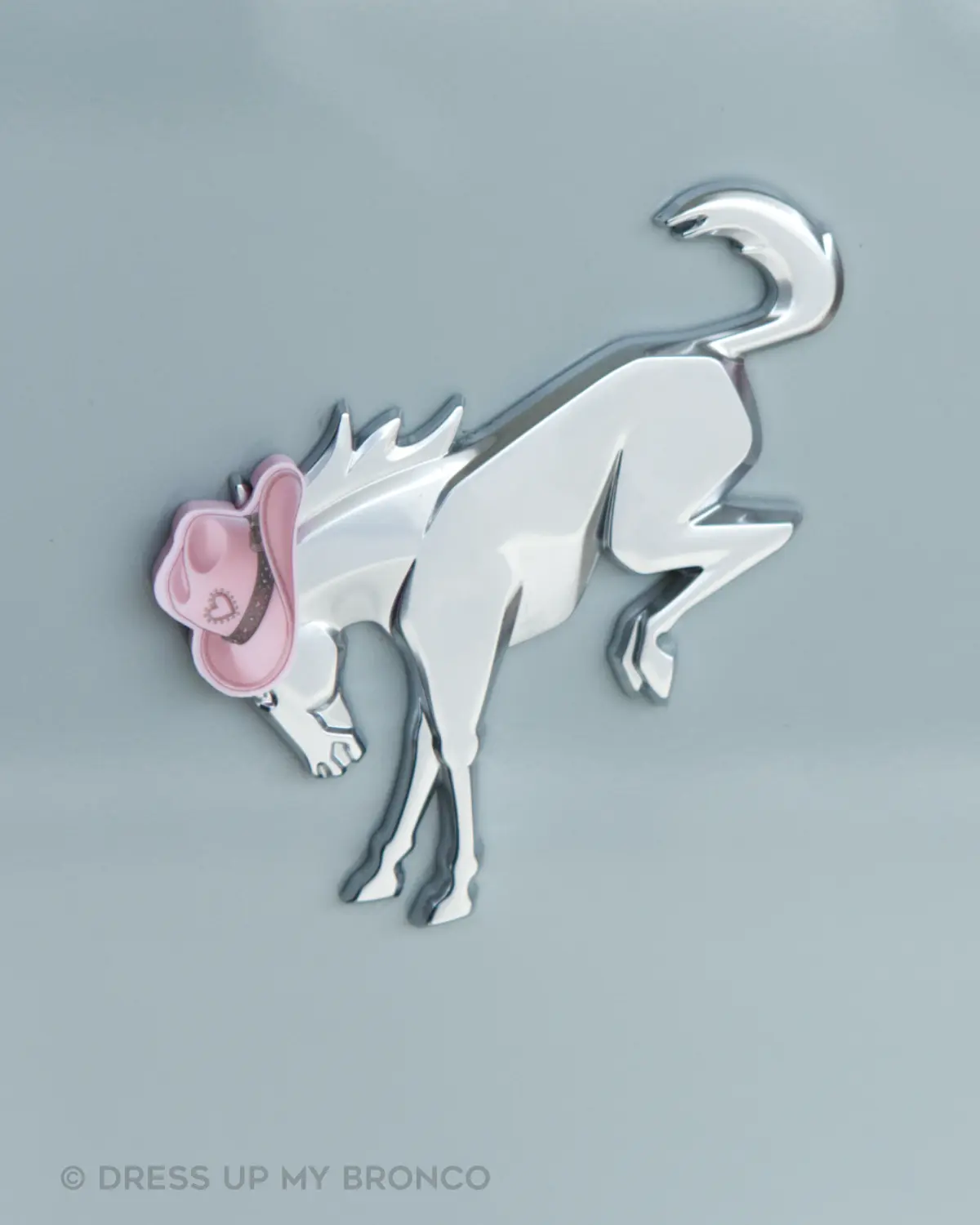 Pink Rodeo — Bronco Rear Emblem 3D Cowgirl Hat