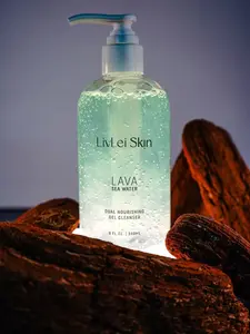 Liv Lei Skin Lava Sea Water Dual Nourishing Gel Cleanser 8 fl oz 240ml Gentle Cleansing Formula