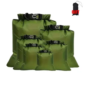 Waterproof Dry Bag, 6 Counts/set Lightweight Large Capacity Dry Bag(Includes Storage Pouch), Outdoor Multifunctional Lightweight Bag for Hiking, Camping, Fishing, Cycling, Boating Accessories