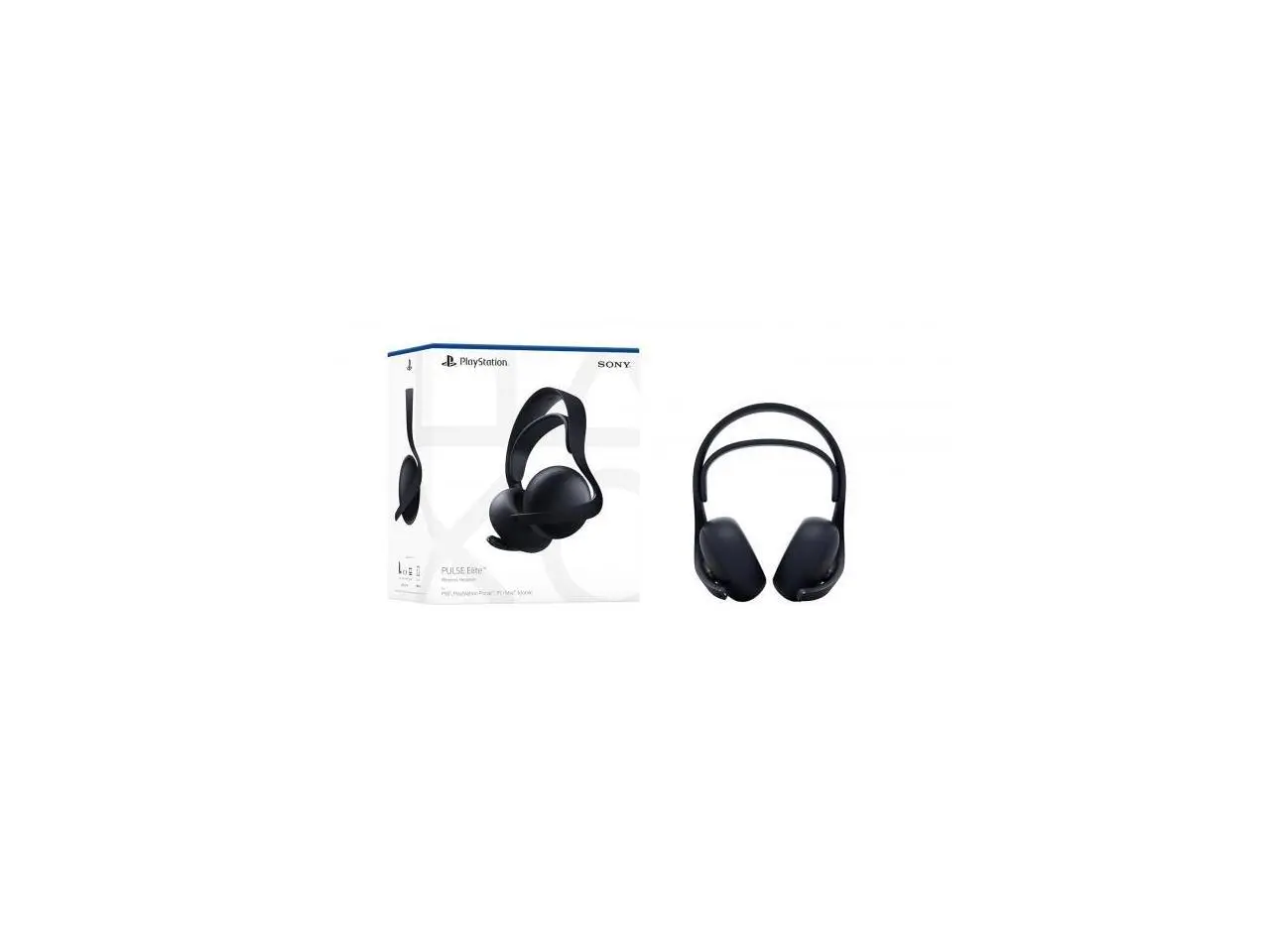 PlayStation 5 PULSE 3D Elite Wireless Headset Midnight Black - Tuned to deliver 3D Audio for PS5 - Dual noise-cancelling microphon - Up to 12 hours of wireless play - PlayStation Link wireless technol