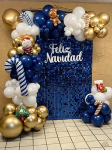 KEQU 4x6 FT blue reflective wall background, 24 square sequin panels, used as photo backgrounds for decorating banners for birthdays, New Year's, Valentine's Day, Christmas, Halloween, anniversaries, weddings, graduation ceremonies, and bachelor's parties