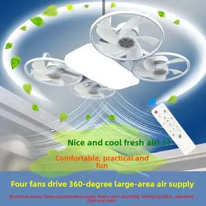 1PC Modern Minimalist E27 Ceiling Fan with Light Drone Design for Dining Room Living Room，Drone Design Ceiling Fan Light E27 | Silent All-in-One Fan Lamp#CeilingFanLight #E27FanLight #BedroomFanLight #DiningRoomLight #SilentFanLight #HomeDecorLight