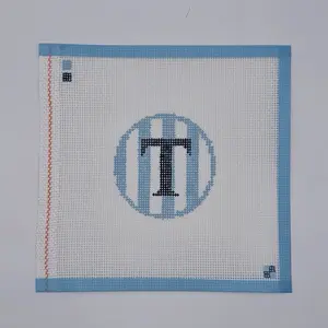 Needlepoint Canvas - Stripe Letter