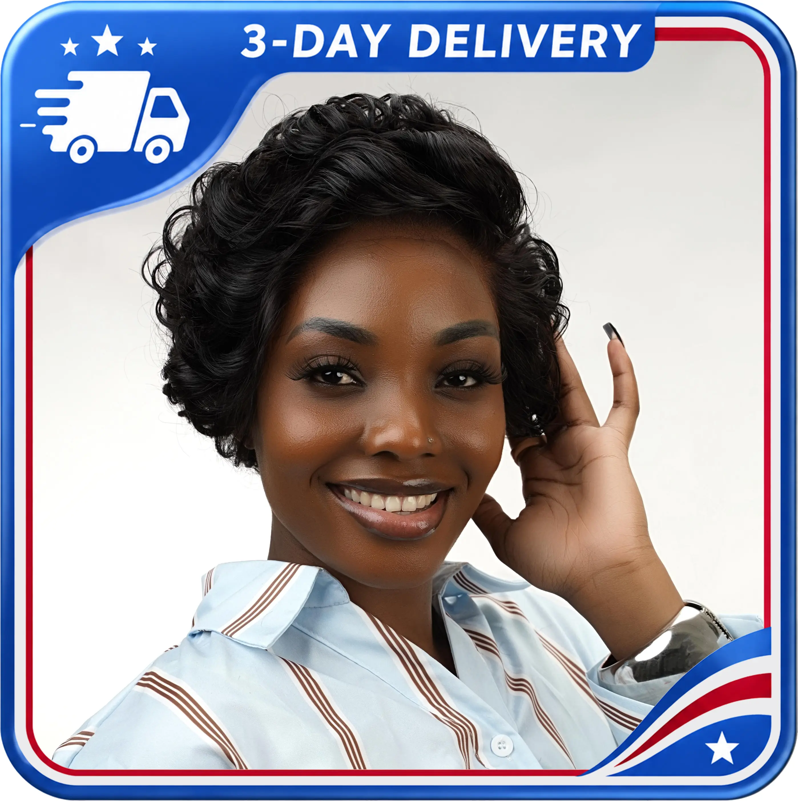 Dultev 13x6 Wear GO Bixie Cut Wigs 008 for Women 180% Density Glueless Lace Front Layered Luxury Beauty Curly HD Human Hair Wig #DealsforYouDaysDays summerwins Lace Frontal Wigs