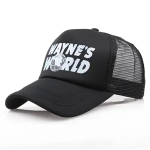 Wayne’s World Cotton Trucker Hat & Baseball Cap - Classic Design, Adjustable Strap, Suitable for Men and Women - Unisex