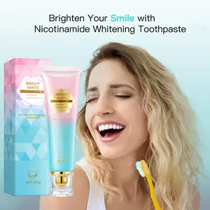 Niacinamide toothpaste aqua cool teeth whitening stain removal 100g Toothpaste Whitening Teeth Cleaner Tartar Remover Fragrance Mint Oral Peach