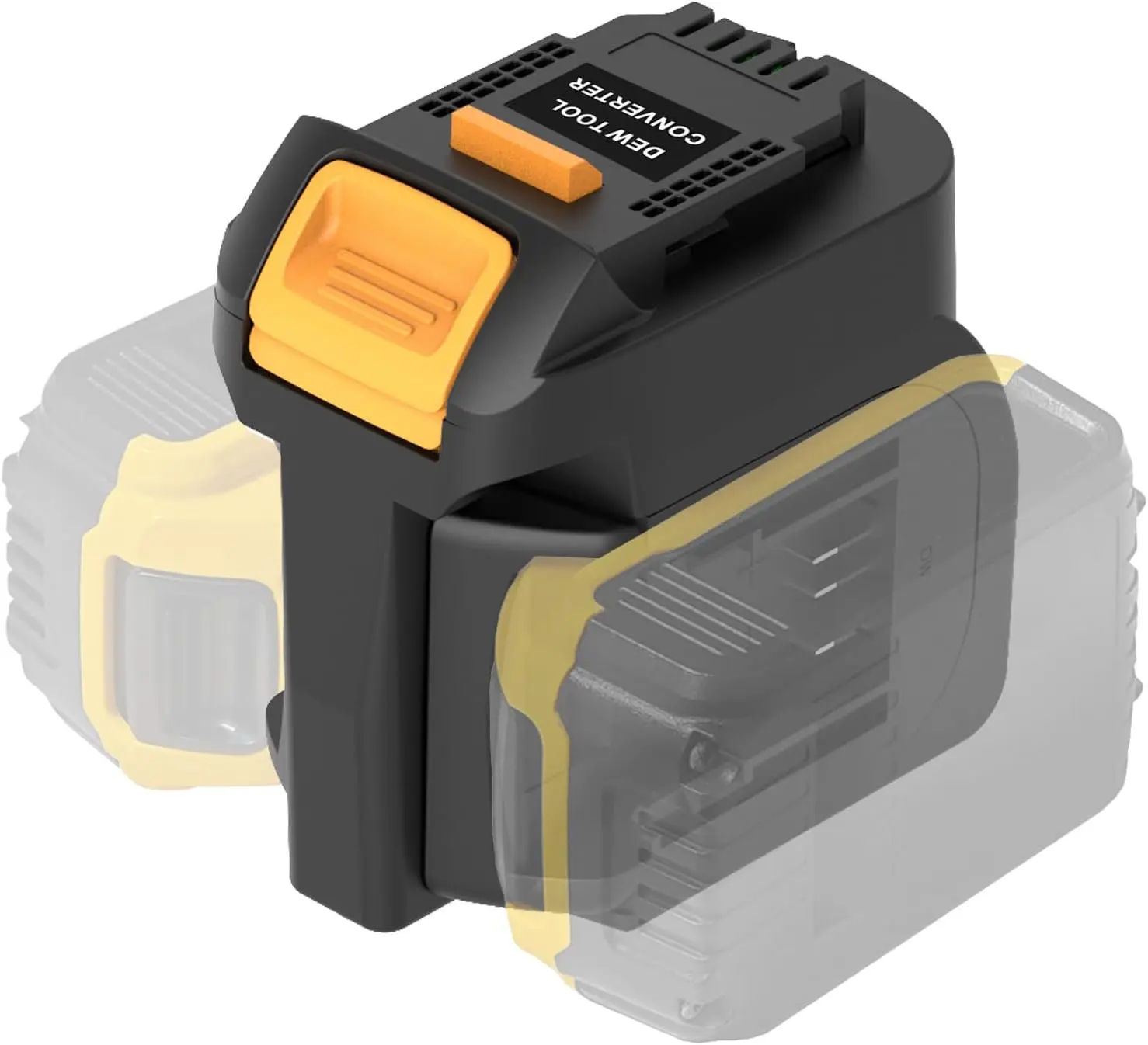 2 in 1 Dewalt 20V Battery Adapter, Household Appliance Accessory with Dual Input, Extended Run, Overload Safe Features