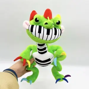 Poppy Playtime Chapter 4 Pianosaurus Plush Toy, Soft Green Piano Dragon Stuffed Doll, Cute Nightmare Critters Plushie Gift for Fans & Kids
