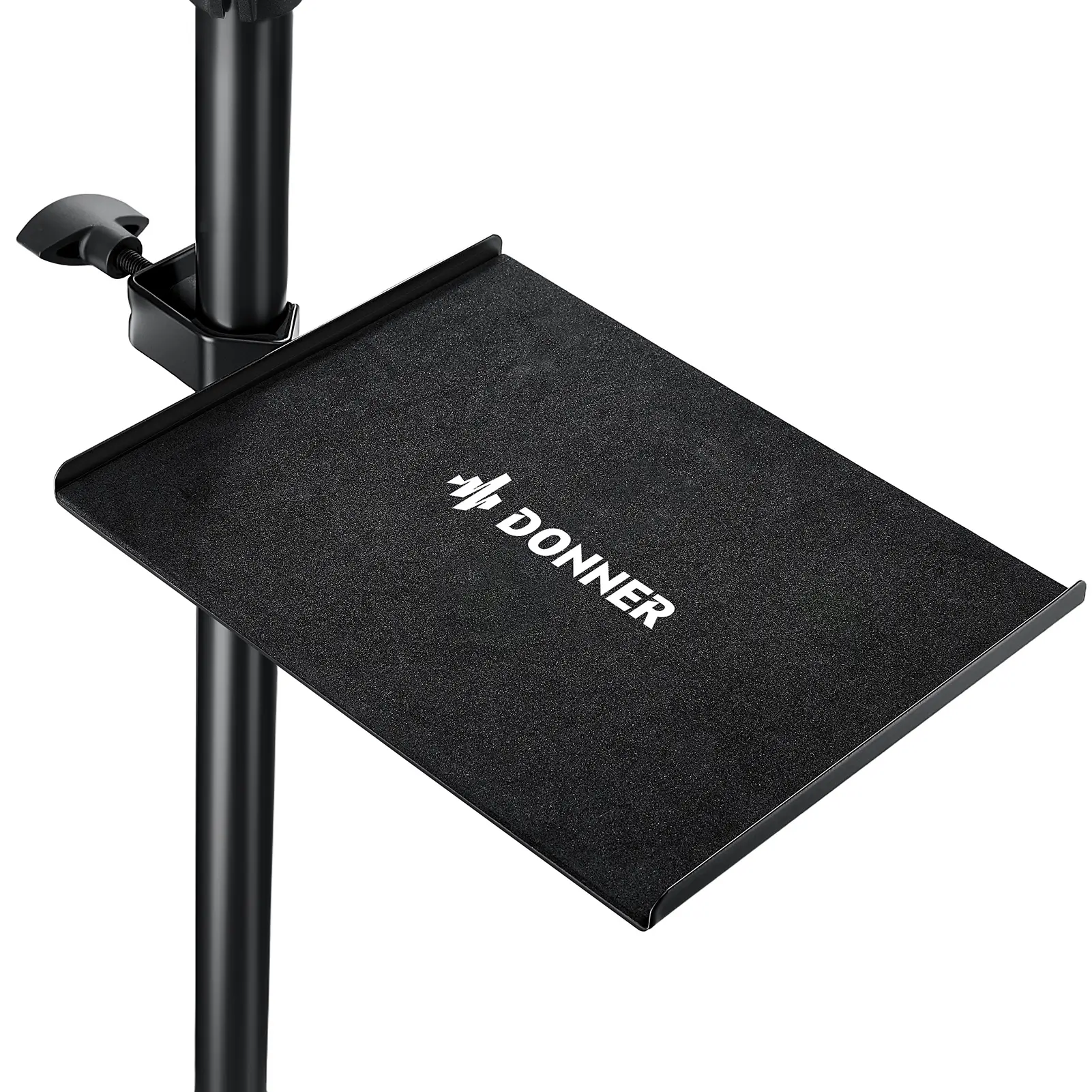 DONNER Electronic & Acoustic Drum Percussion Table, Stable Durable Tray with EVA Pad, Open Frame for Accessory Reach, 245mm×200mm Size, 12-Month Warranty, Compatible with Headphones