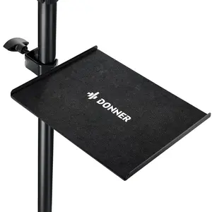 DONNER Percussion Table - Stable Durable Tray for Drums with EVA Pad & Open Frame Design for Easy Access to Accessories