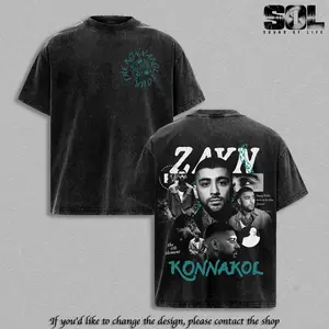 Z. ''Konnakoll'' 2026 Album Graphic Tee, Vintage Inspired Pop Music Shirt, Retro Washed T-Shirt, Oversized Streetwear Fans Tee, Y2K Style Unisex Shirt, Acid Wash Casual Top, Music Lover Gift, Trendy Summer Outfit Tee