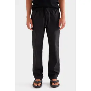 Relaxed Poplin Pant - Black