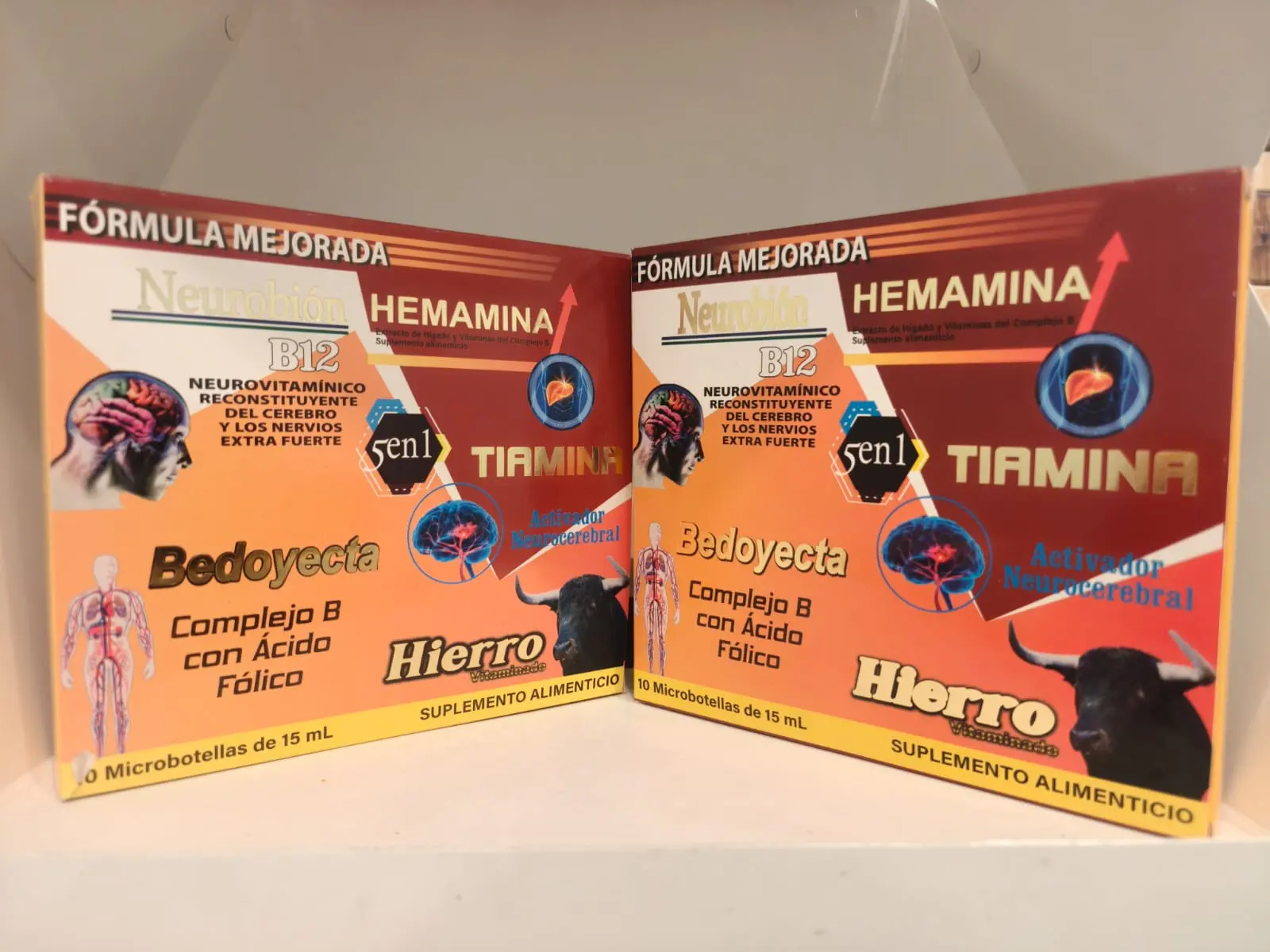 2-pack of 5-in-1 ampoules for tiredness, fatigue, headache and more.