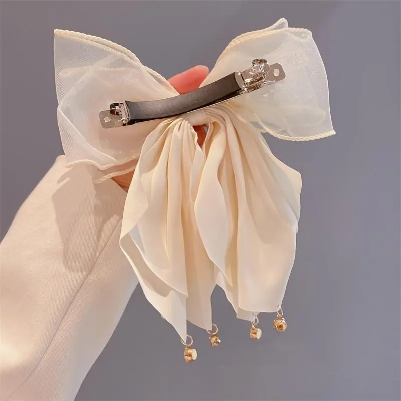 1pc Multi-layered Bow Hairpin Banquet Photography Camping Hairpin Ladies Girls Photo Shoot Spring Picnic Hairpin Hairpin