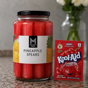Cherry Pineapple Spears | Viral Kool-Aid Pineapples
