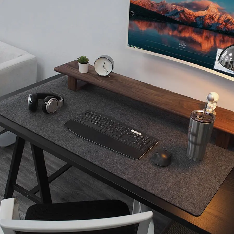 Solid Color Felt Mouse Pad, Non-slip Large Computer Keyboard Mat, Soft Breathable Mouse Pad for Office Home Tablet PC Computer, Gaming Mouse Pad, Non Slip Mousepad
