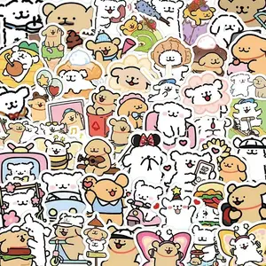 120 Cute Line Dog Stickers Style Ultra-Cute Maltese Emoji Pack DIY Phone Decals Waterproof, Adorable Pet Themed Decorative Accessories Smartphone