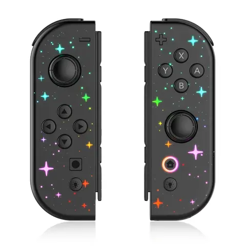 JORREP Upgraded Dual Wireless Replacement Controllers for Nintendo Switch Console - Bluetooth Digital Handheld Gamepad with 6-Axis Sensor, Black Friday Deal, 7-Day Return or Exchange, Gaming Accessories,techvibes