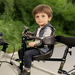Adjustable Foldable Mountain Bike Child Seat, Front Mounted Baby Saddle, Safe Stable Easy Installation, Suitable for Kids Under 5 Years
