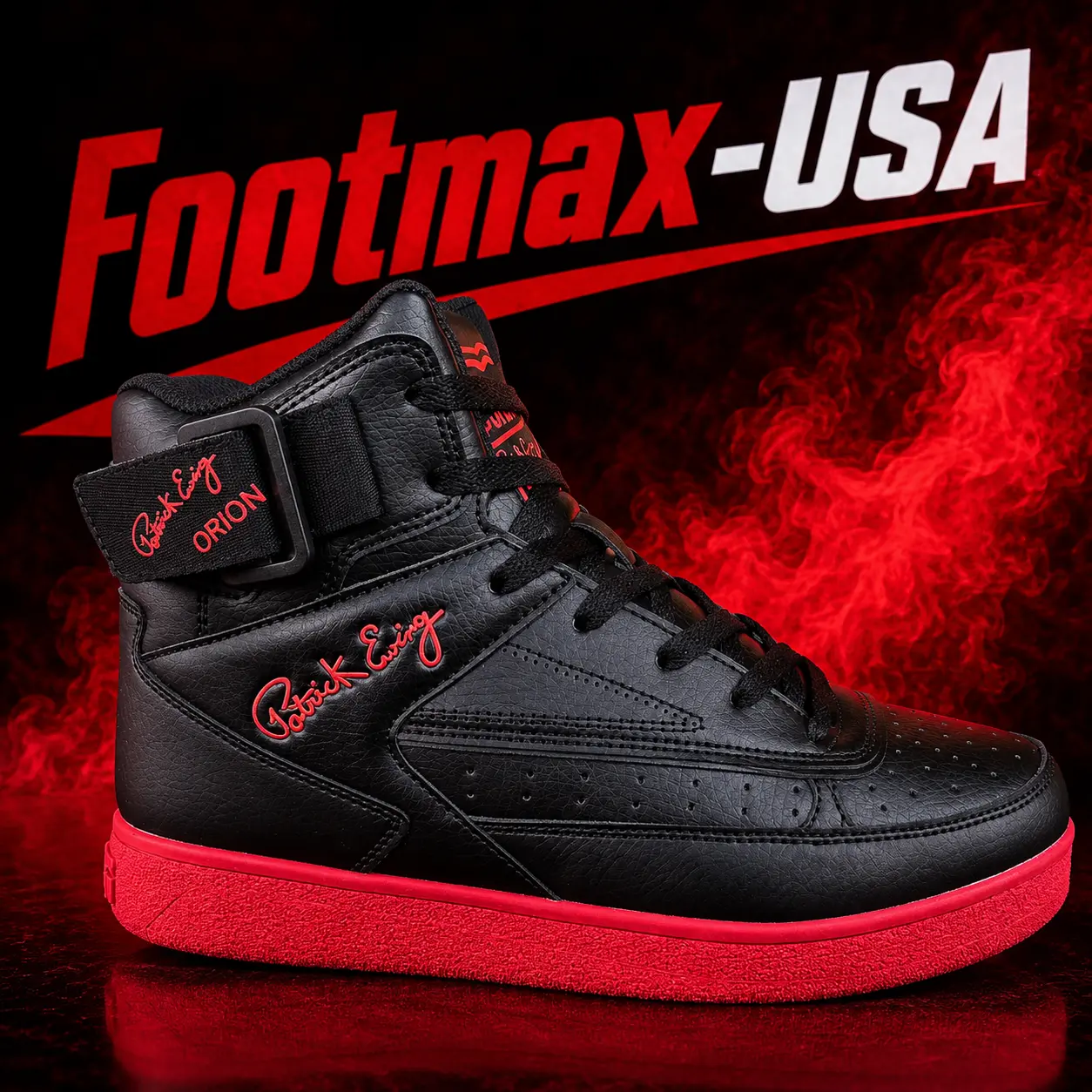 Patrick Ewing 33 Hi-Orion Rebound - 1RBE003-012 (Red / Black)