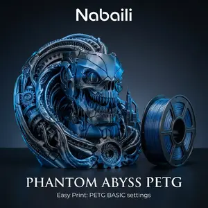 Nabaili Phantom Abyss PETG 3D Printer Filament Easy Print with PETG BASIC Settings for Smooth Printing Experience