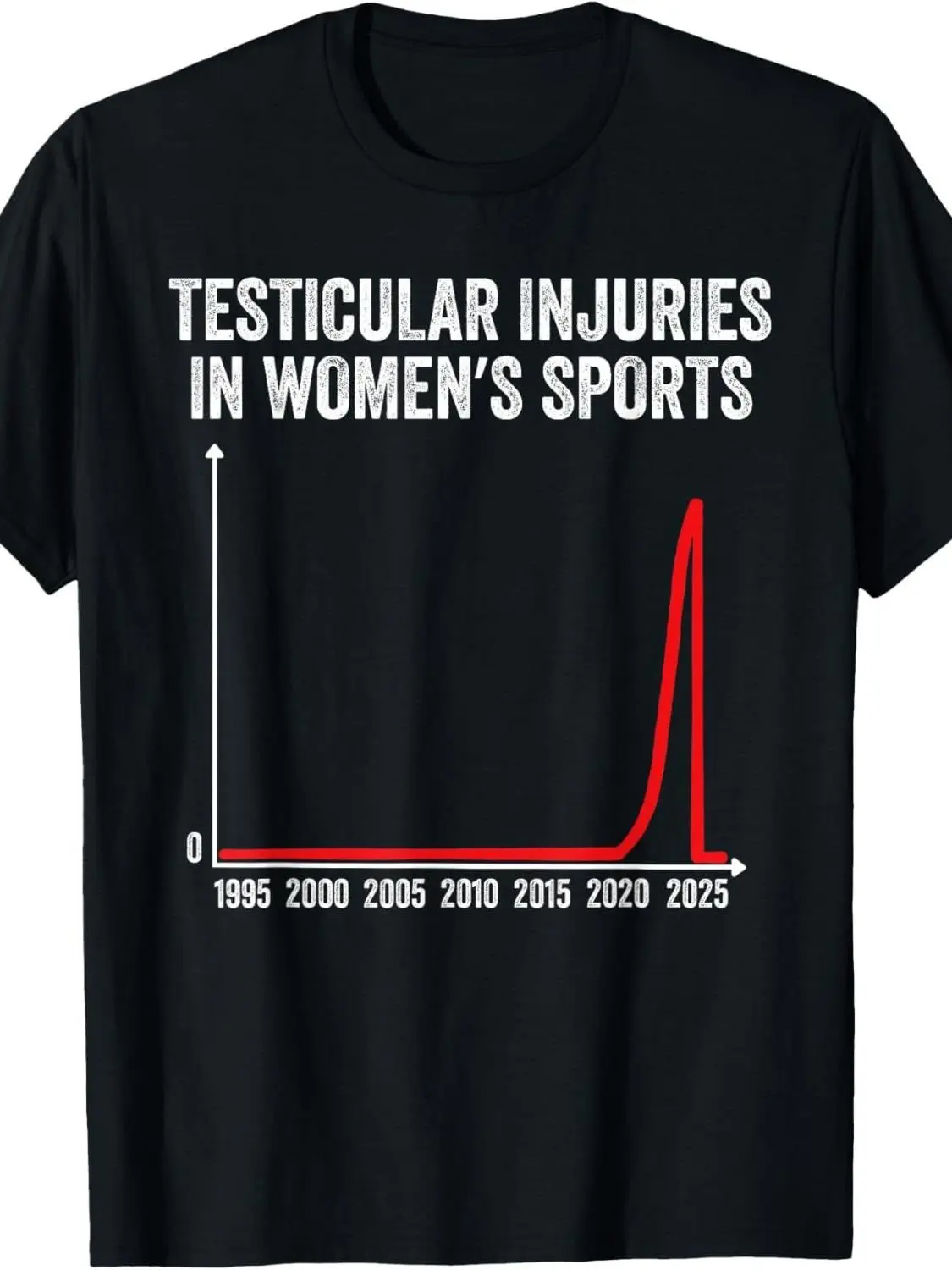 Women's Loose-Fitting Normal Type T-Shirt, Graph Showing Spike & Sports Statistics Print for Casual Wear