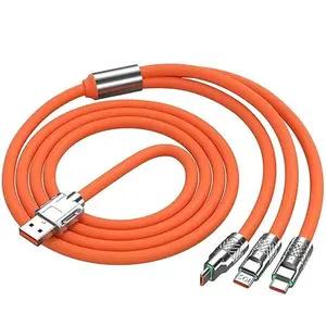 Multi Charging Cable, 3 in 1 Multiple Charger Cable, Short Universal Charging Cable with 3 Different Port IP/Type-C/Micro Compatible with iPad/Phone 14/Samsung/Google//Sony PS5/Kindle/Camera