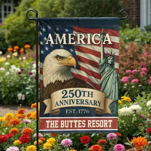USA 250th Anniversary Garden Flag _ Patriotic Eagle & Liberty 2026 Decor _ Premium Double Sided Polyester _ Commemorative Outdoor Yard Gift