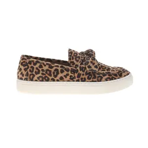 Corkys Womens Why Knot Leopard Print Slip On Sneakers Shoes Casual - Brown