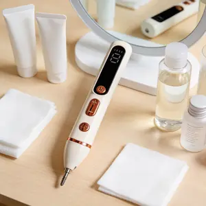 Advanced Skin Care Beauty Pen with Smart LCD Display - 9-Level Custom Control & Gentle Tweezers for Precise Facial Care