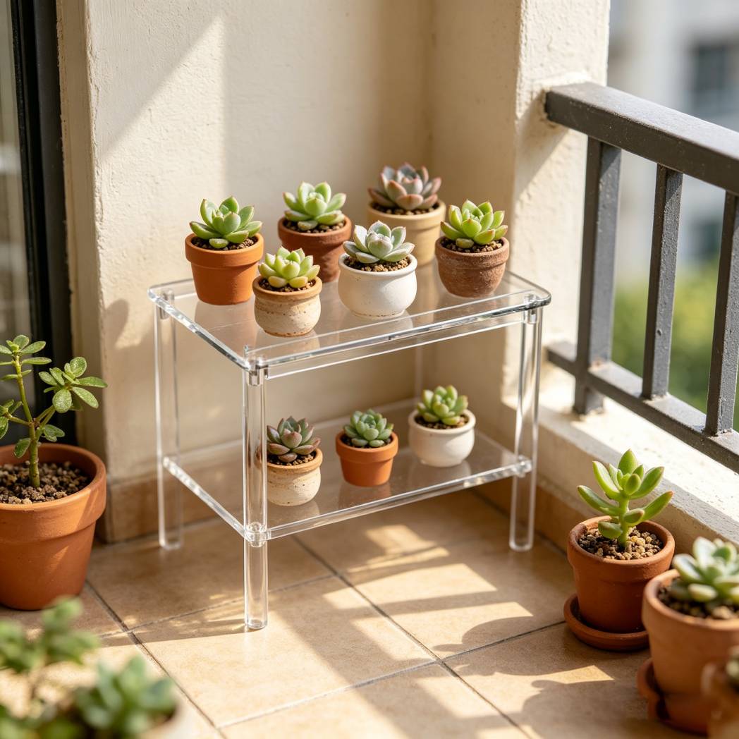 Adiison 2pcs L9.84inch*W5.9inch Rectangular Stands Shelf Clear for Decor, Clear Display Risers Cake Shelves Retail Shoe Showcase Acrylic Risers  Clear Rectangular Display for Perfume Organizer, Figures, Jewelry, Dessert Table & Cupcake