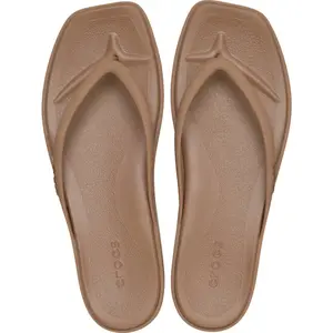Crocs Women's Miami Square Toe Flip Flops, Summer Sandals